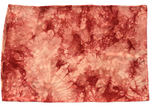 Madder Red Sparkle Pattern Silk Pillowcase Flat View