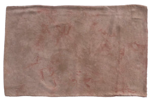 Silk Pillowcase Natural Dye Brown and Pink flat lay