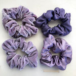 Logwood Purple Silk Scrunchie